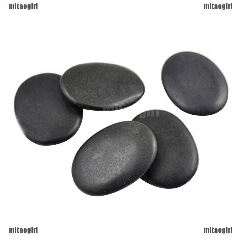 7pcs/set Hot Stone Massage Useful Basalt Rocks 3*4cm Size Black New