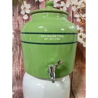 Bình đựng nước 10 lít gốm sứ Bát Tràng