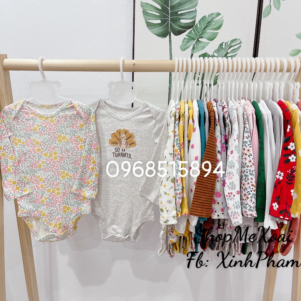 [SIZE 12M 8-9,5kg LINK 3] BODYSUIT CARTER ,BODYCHIP DÀI TAY MIX HÃNG