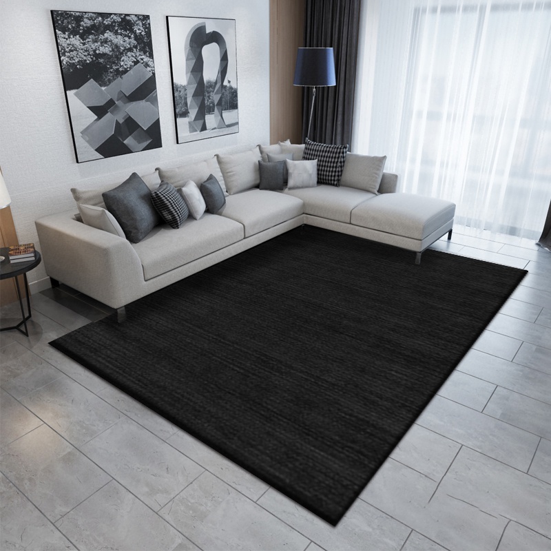Thảm Lót Sàn Phòng Khách / Ngủ Màu Đen / Xám Gradient Kích Thước Lớn Phong Cách Tối Giản