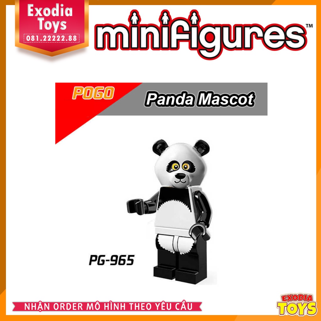 Xếp hình Minifigure hoá trang linh vật ngộ nghĩnh - Đồ Chơi Lắp Ghép Sáng Tạo - POGO 928-962