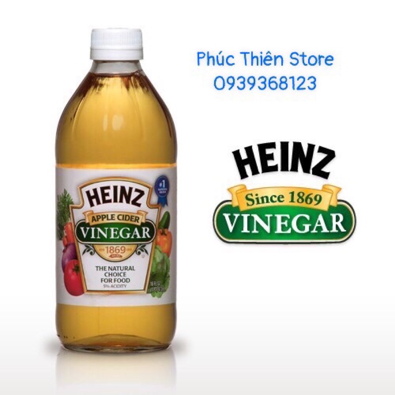 Giấm táo Heinz chai 473ml