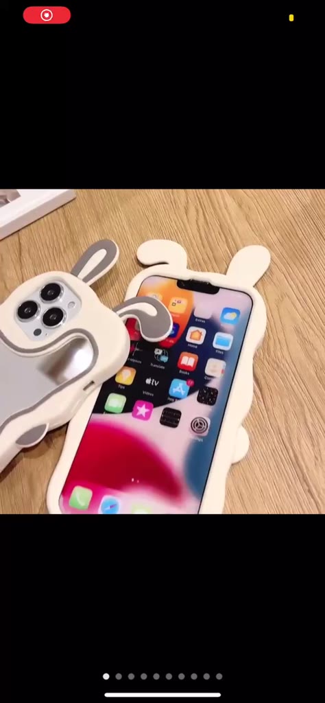 Ốp đtip gương tai thỏ siêu xinh màu xám, hồng dễ thương cho 6plus, 7plus, x, xsmax, 11, 11promax, 12, 13, 14promax, pro | BigBuy360 - bigbuy360.vn