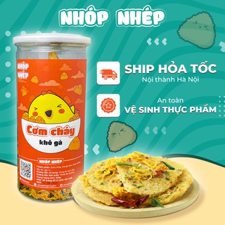 Cơm cháy lắc khô gà Nhóp Nhép 300g, đồ ăn vặt Hà Nội vừa ngon vừa rẻ