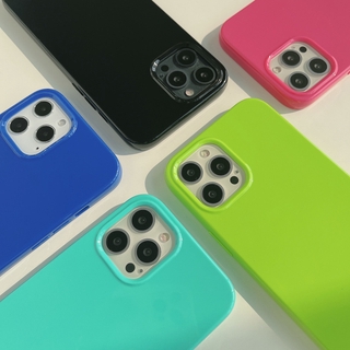 Ốp điện thoại tpu mềm màu dạ quang thích hợp cho Iphone 12 11 Pro Max X Xs Max Xr 8 7 Plus
