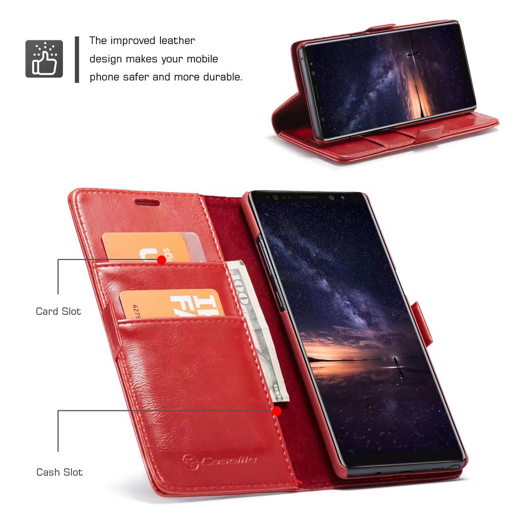 Bao Nắp Gập Chất Giả Da Vân Mờ Cho Điện Thoại Samsung Note8 / Note9 Ốp | BigBuy360 - bigbuy360.vn