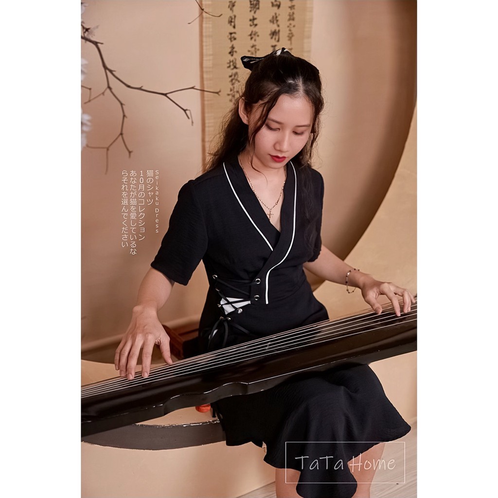 Seikaku Dress - Đầm Yukata Vạt Chéo Thắt Dây | BigBuy360 - bigbuy360.vn