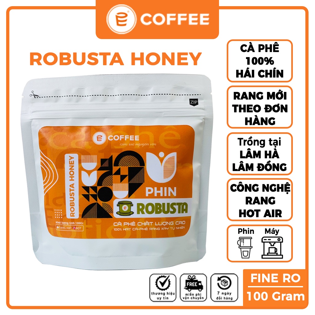 Cà phê nguyên chất rang mộc E COFFEE, Combo 4 gói dùng thử trải nghiệm 4 vị cà phê rang xay chất lượng cao và tươi mới. | BigBuy360 - bigbuy360.vn