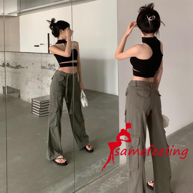 Sf Áo Croptop Sát Nách Hở Lưng Ôm Dáng Thời Trang Mùa Hè Cho Nữ