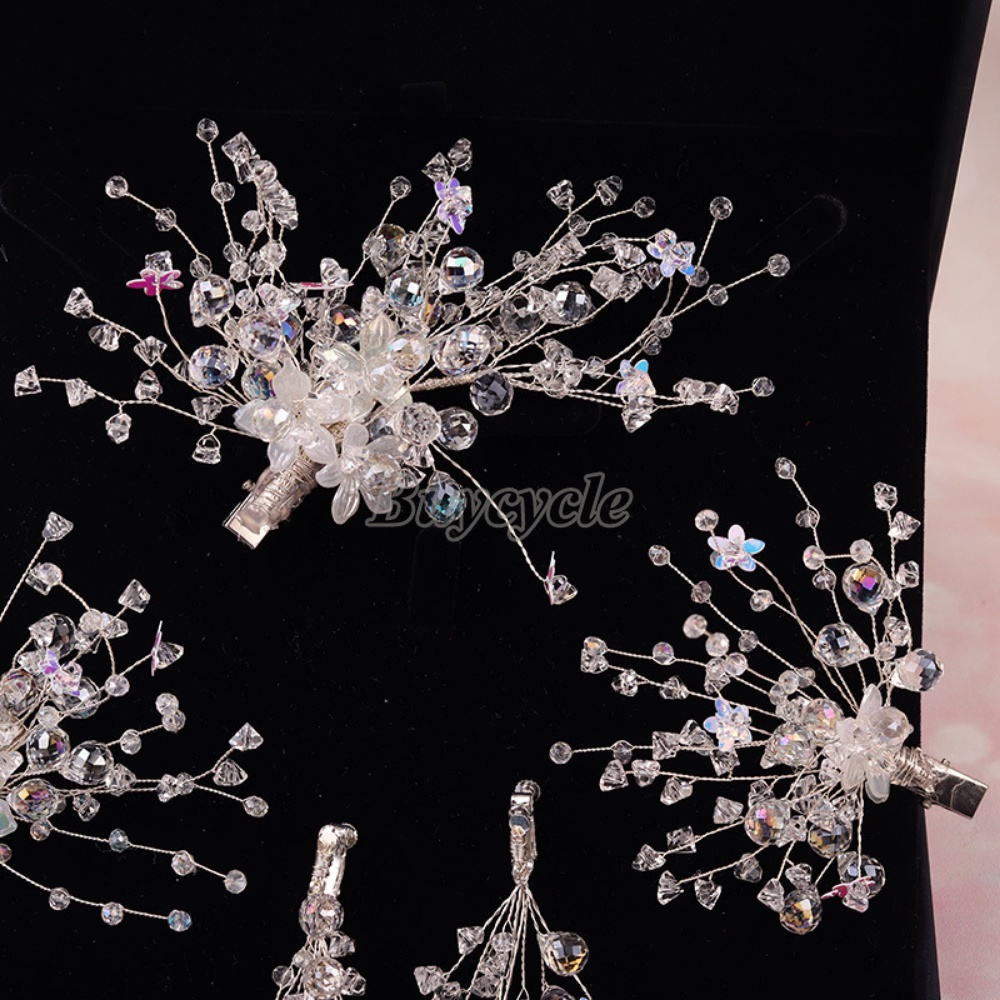 Bridal Jewelry Fashion Handmade Pearl Flower Tassel Hairpin Sen Series Wedding Styling Accessories