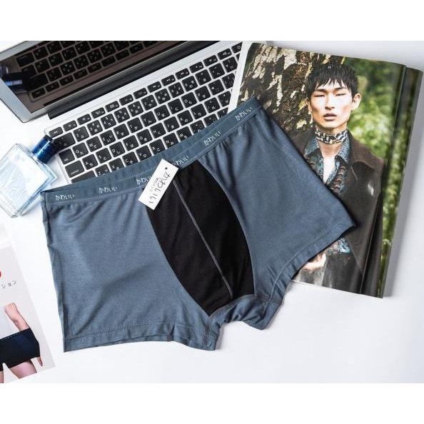 Quần sịp đùi nhật bản cotton có túi zip túi bạc  LOẠI ĐÙI