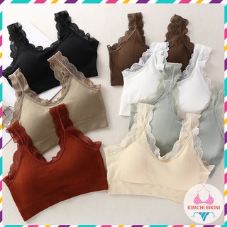 Áo Bra Nữ ❤️FREESHIP❤️ Áo Lót Nữ gân tăm dây viền ren bèo nâng ngực gợi cảm
