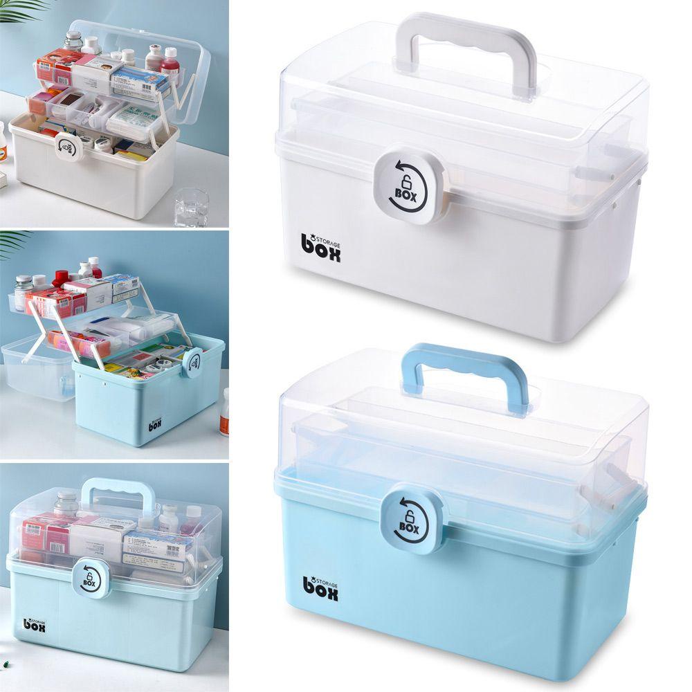 Hộp Đựng Thuốc Cỡ Lớn Nhiều Tầng Có Thể Gấp Gọn Tiện Dụng