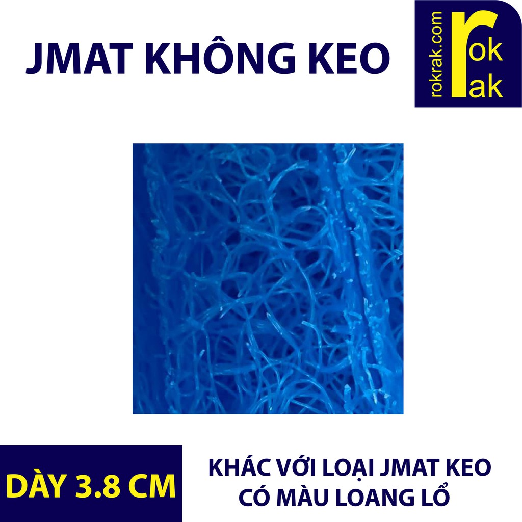 Jmat không keo / CÓ KEO - Bùi nhùi Nhật 50x50cm ROKRAK Vật liệu lọc bể cá