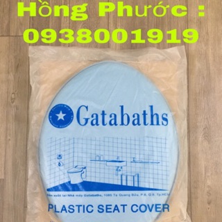 Nắp bồn cầu Gâtbaths xanh biển PLASTIC siêu bền .
