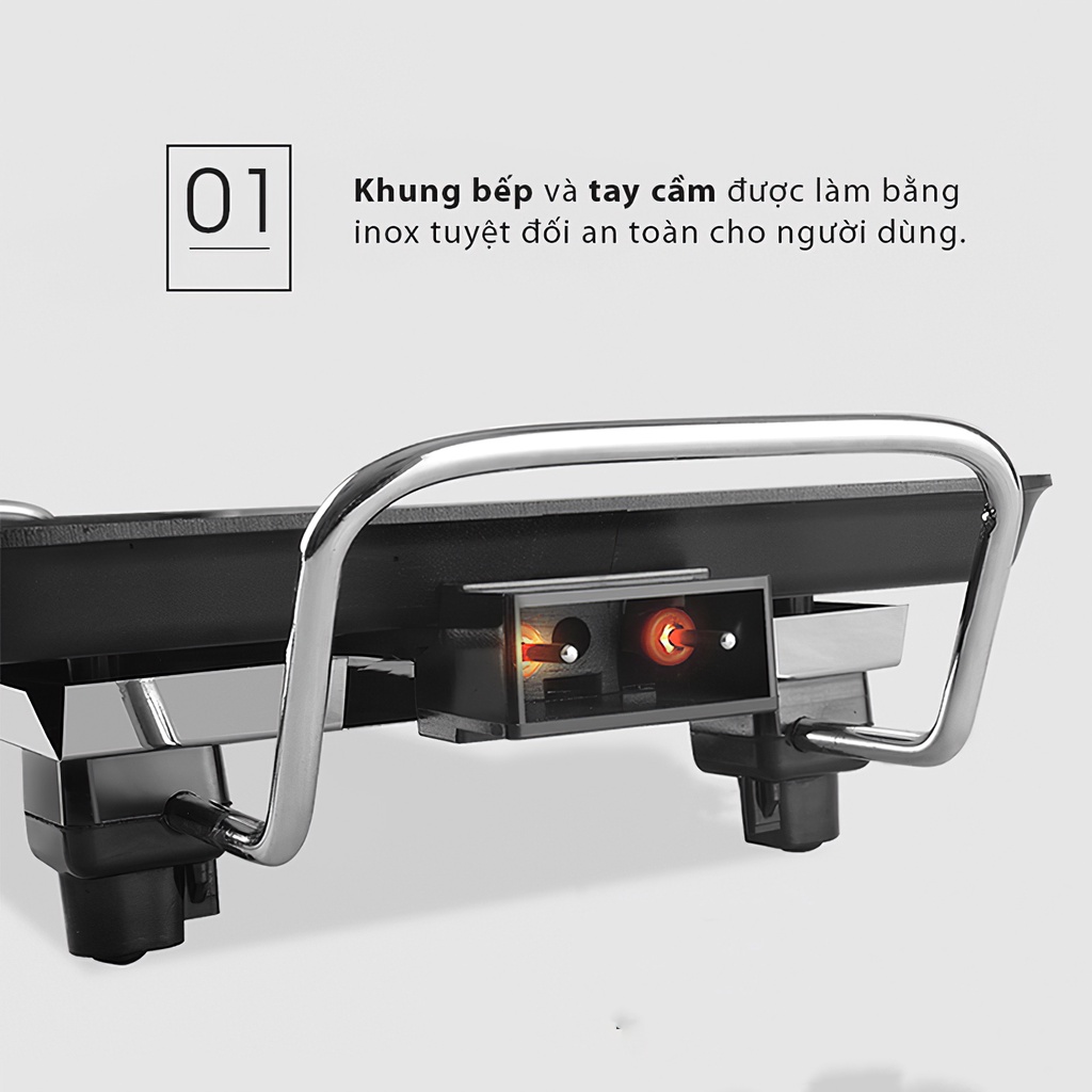 Bếp Nướng Điện Không Khói Bennix Thái Lan BN-11ELG - Bảo Hành Chính Hãng 12 Tháng