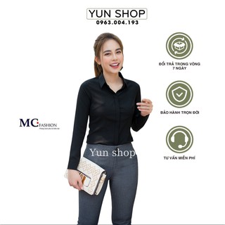 Áo sơ mi công sở - MC Fashion A0198 màu đen
