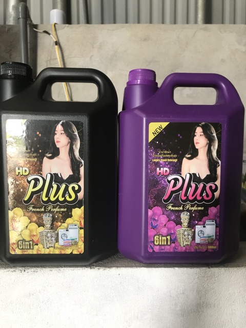 Nước giặt HD Plus Laundry Liquid Detergent 6/1 màu đen(dung tích 5000ml)