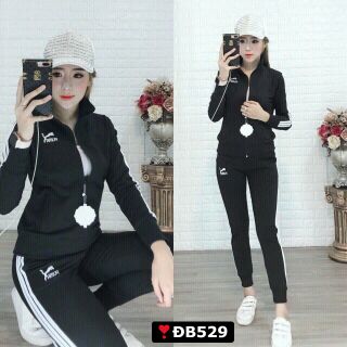 Set bộ thể thao dây kéo