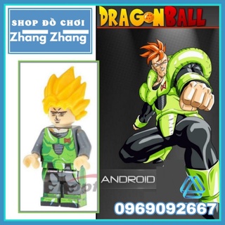 Xếp hình mô hình Android 16 Dragon Ball Z 7 viên ngọc rồng Minifigures Kopf KF2020