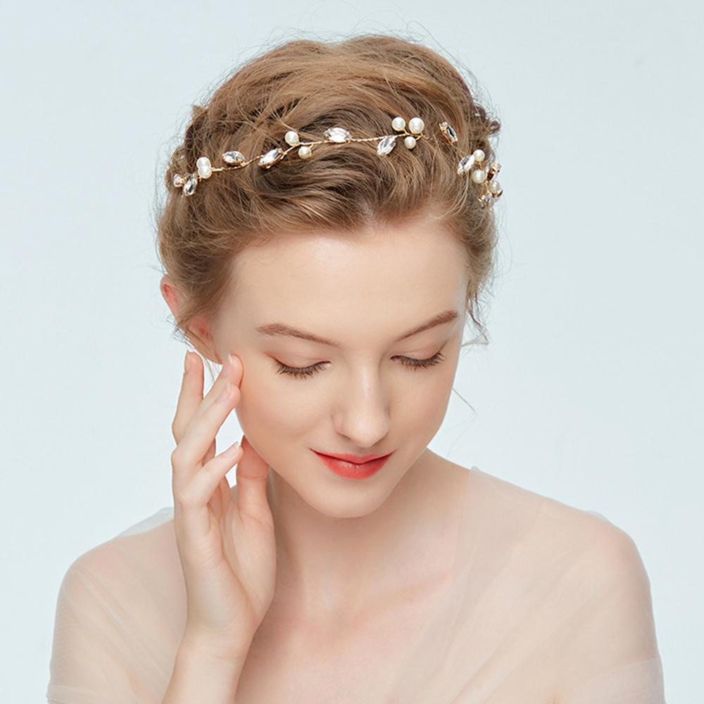 Băng Đô Hoa Cài Tóc Xinh Xắn Cho Cô Dâu