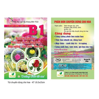 Phân bón hoa B1 - Chuyên dùng cho hoa cúc, hoa hồng, đào, lan