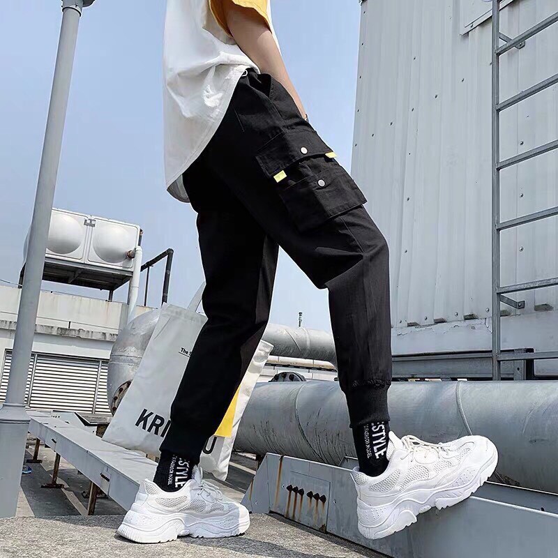 Quần jogger kaki túi hộp unisex