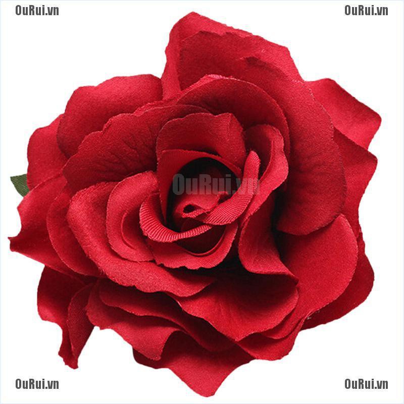 (FCC) Kẹp Tóc Giả Hoa Hồng Cho Cô Dâu