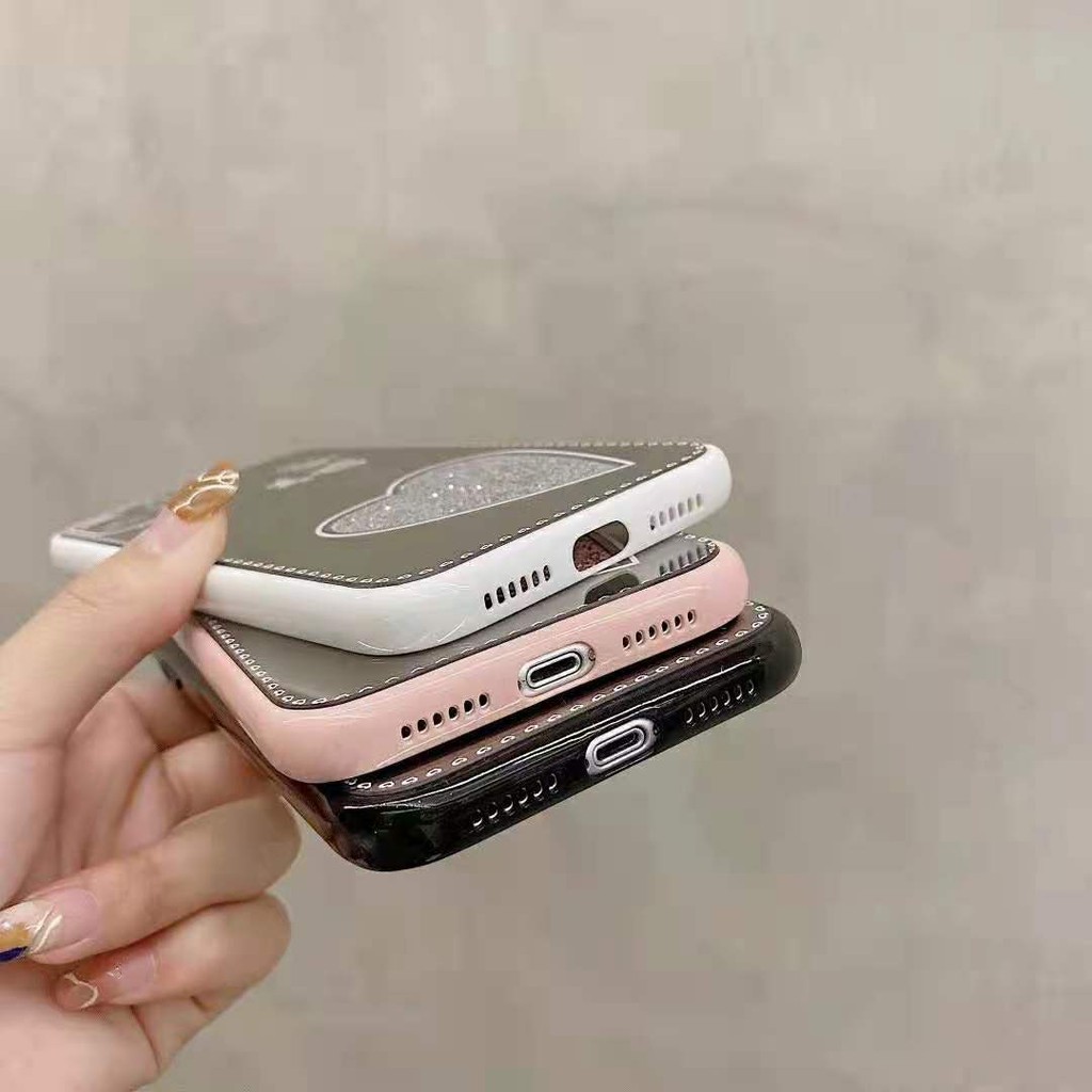 Ốp Điện Thoại Tráng Gương Hình Trái Tim Màu Kẹo Cho Oppo Reno Reno3 Pro Reno4 Pro Reno5 Pro Mi 11 Màu Sắc | BigBuy360 - bigbuy360.vn