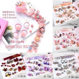 Set kẹp tóc xinh và 18 chi tiết fullbox