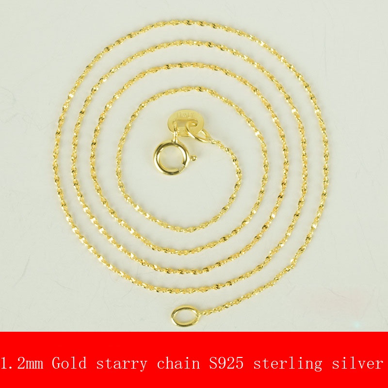 Vòng cổ Mạ Vàng 18K 100% 925 Thời Trang Cho Nữ