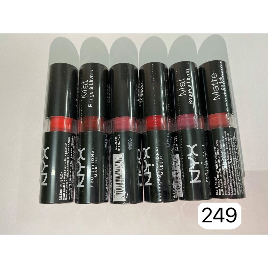 Son thỏi Nyx Matte Lipipstick - CỰC BỀN MÀU, MỀM MƯỚT MÔI, TẠO NÊN BỜ MÔI CĂNG MỌNG QUYẾN RỦ