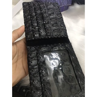 ♥️FREESHIP♥️ Ví Bóp Nam Da Cá Sấu Siêu Bền [ 100% ảnh thật da thật ]