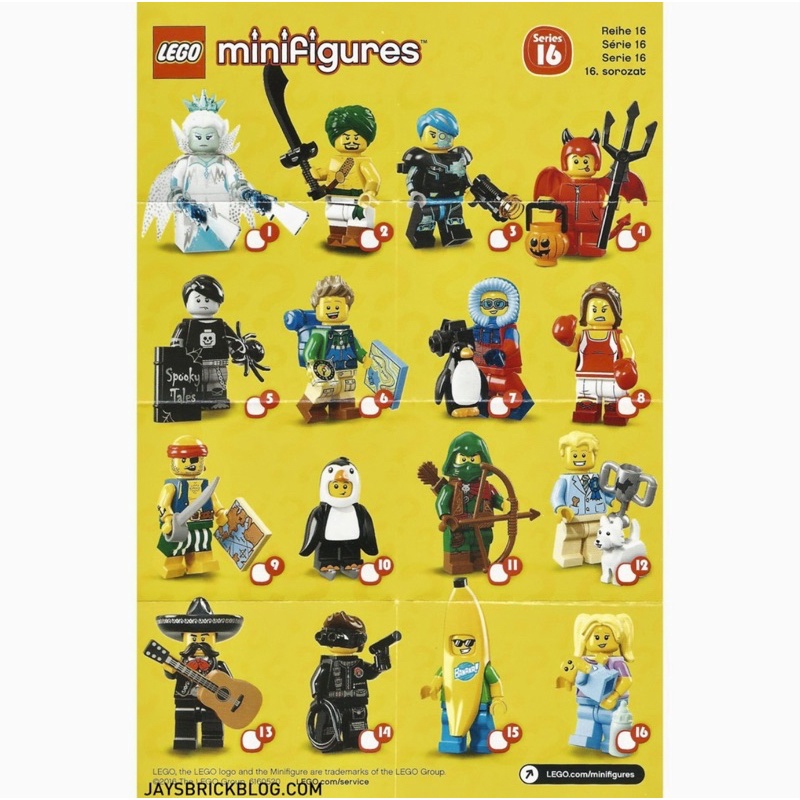 Lego minifigures series 16