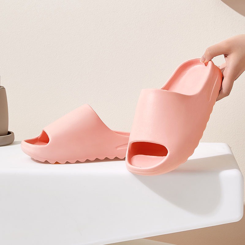 Dép lê quai ngang Yz slide màu Hồng Trơn tăng chiều cao siêu bền