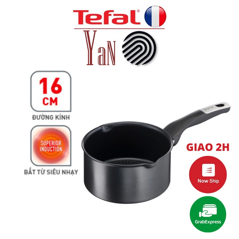 Nồi cán dài/ Quánh chống dinh đế từ cao cấp Tefal Unlimited 16cm G2552802 - Hàng chính hãng