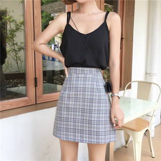 Chân váy caro chữ A LEI (Ảnh thật ở cuối)