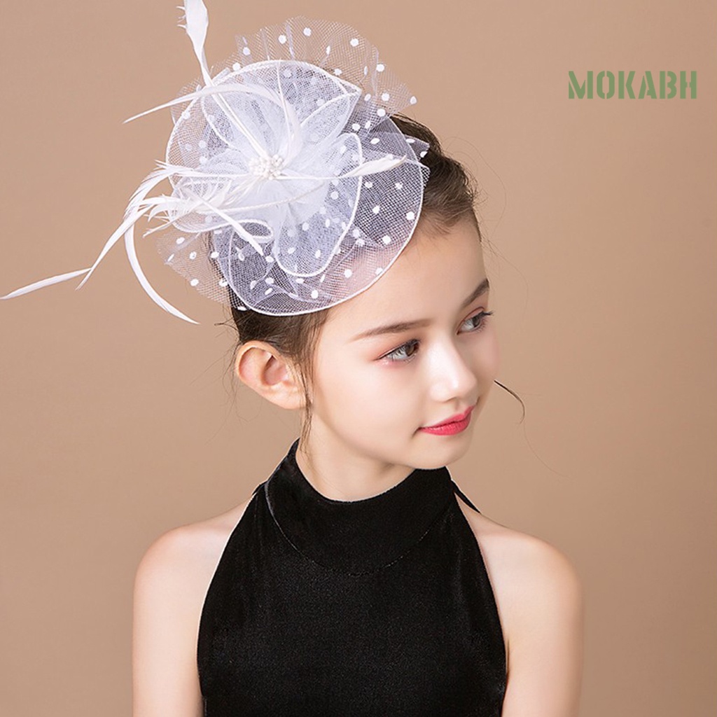 Cài Tóc Đính Hoa Và Lông Vũ Thời Trang Cho Cô Dâu