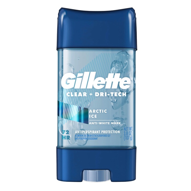 Lăn khử mùi dạng gel Gillette Clear Gel Arctic Ice - Mỹ - 107g