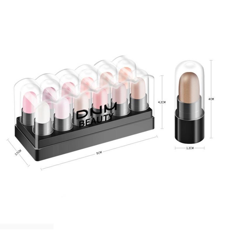 Phấn Mắt Dạng Bút 12 Màu Sắc Ngọc Trai Long Lanh Chống Nước Lâu Trôi