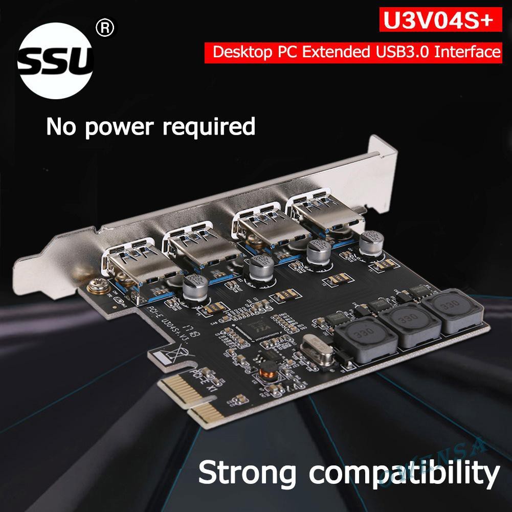 Card Mở Rộng Ow Su U3V04S + 4 Cổng Usb 3.0 Pcie