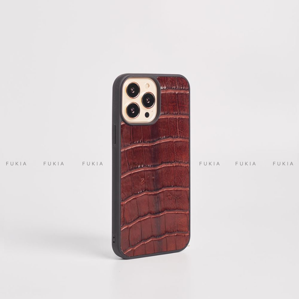 Ốp da thủ công Cá Sấu dành cho IPhone 14/14Plus/14Pro/14Promax/13/13Pro/13Promax/12/12Pro/12Promax ODTC117