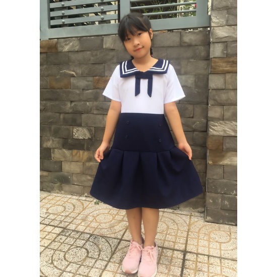 Đầm học sinh bé gái nhiều kiểu cho học sinh tiểu học Jadiny