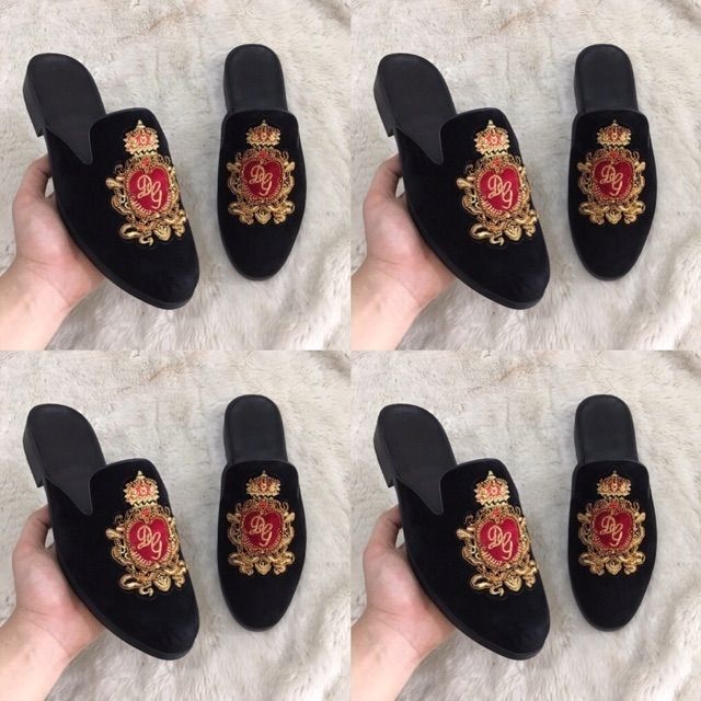 Sục da nam thêu mới