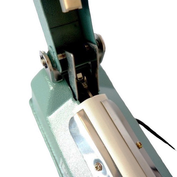 [200x2mm][VỎ SẮT] máy hàn miệng túi dập tay đường hàn 200*2mm, vỏ khung thép chắc chắn để ép túi nilon, cường độ cao