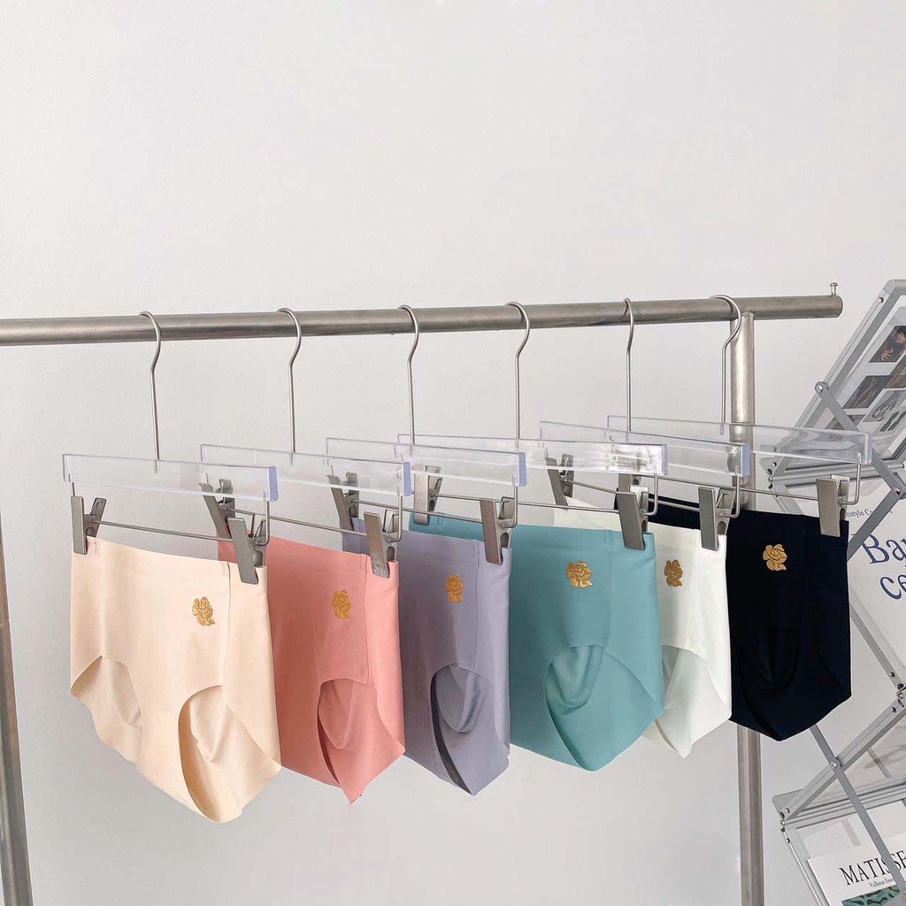 Quần Lót Latex Lụa Lạnh Không Đường May Thoáng Khí Nhanh Khô Dễ Thương Cho Nữ