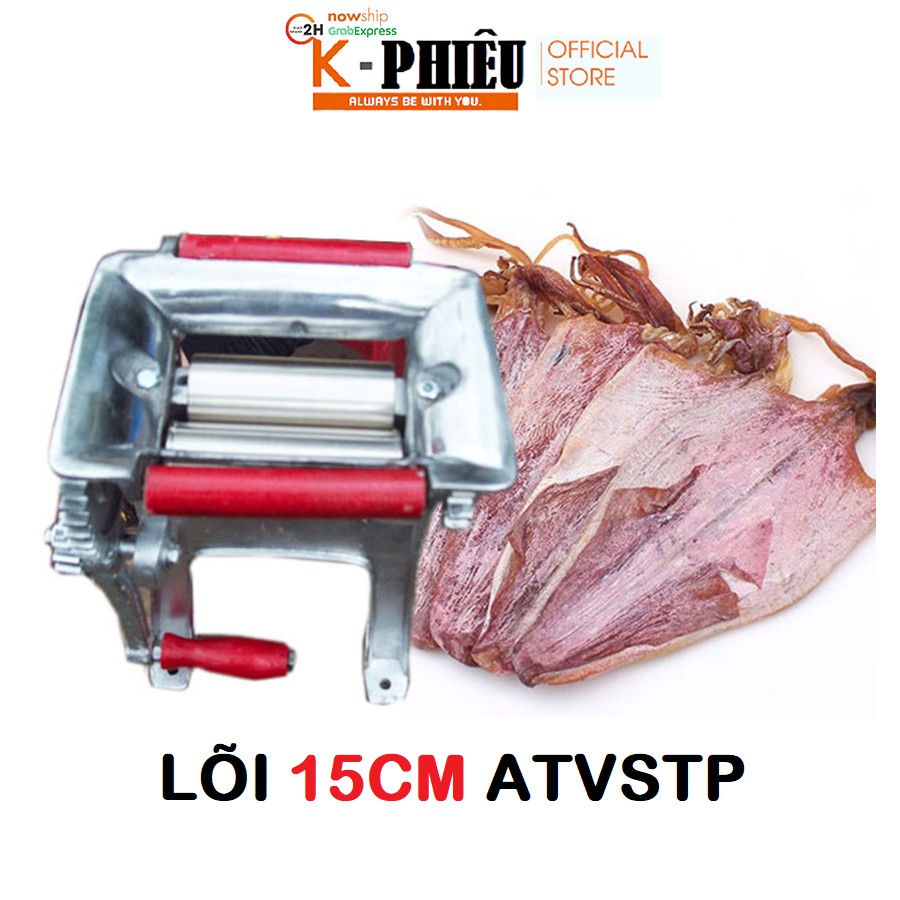 Máy cán mực máy cán khô mực VC-M17 Chính hãng LÕI 15CM INOX Chống gỉ