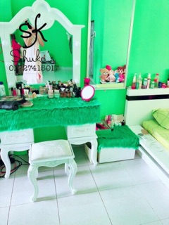 Combo Thảm lông trải bàn trang điểm