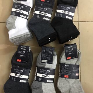 Tất / vớ nam miniso Nhật kháng khuẩn, khử mùi