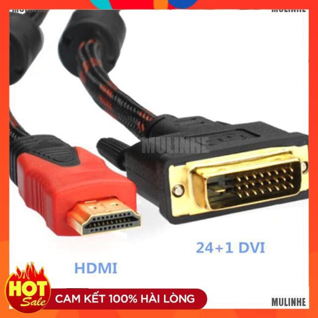 [Mã ELHACE giảm 4% đơn 300K] [Chính Hãng] Cáp chuyển đổi Dvi sang Hdmi 24+1 dài 1.5m xịn tốt